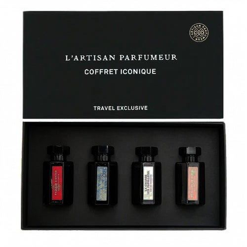 L'ARTISAN PARFUMEUR 4 * 5 ML MINI SET: PASSAGE D'ENFER EAU DE TOILETTE + UN AIR DE BRETAGNE EAU DE PARFUM + LA CHASSE AUX PAPILLIONS EAU DE TOILETTE + MEMOIRE DE ROSES EAU DE PARFUM buy online at SG Shope
